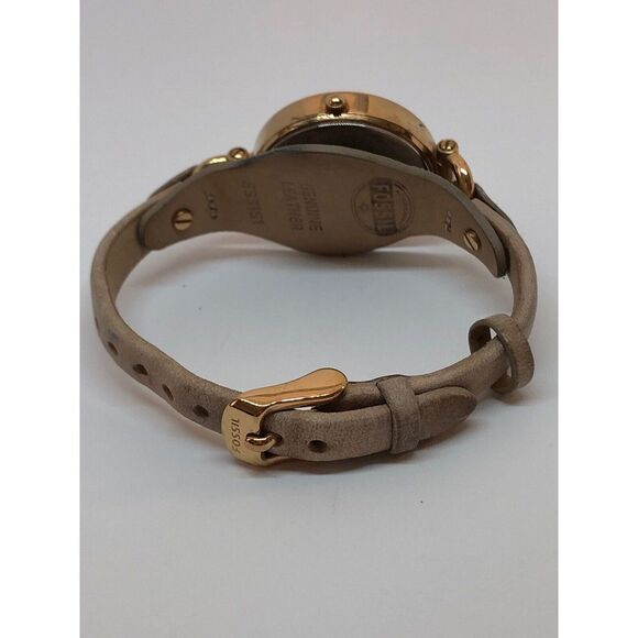 Fossil ES3151 Women's Tan Leather Analog Dial Quartz Genuine Wrist Watch DV136 - Picture 5 of 9